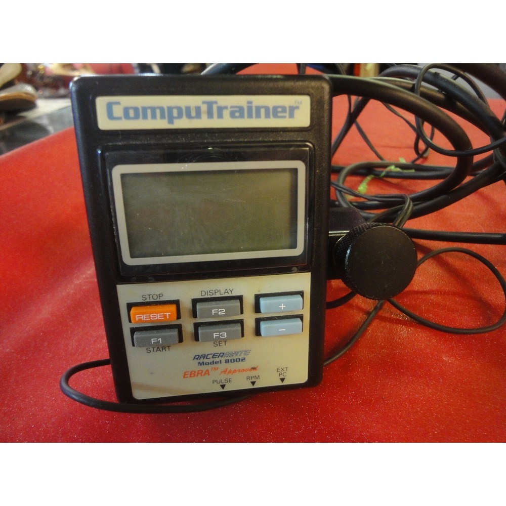 RACER MATE 8002 CompuTrainer Control Head Unit Module & Cables Estate find